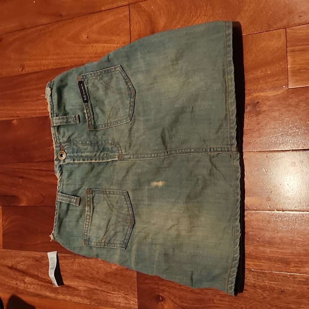 Auth Early 2000s D&G Denim Skirt